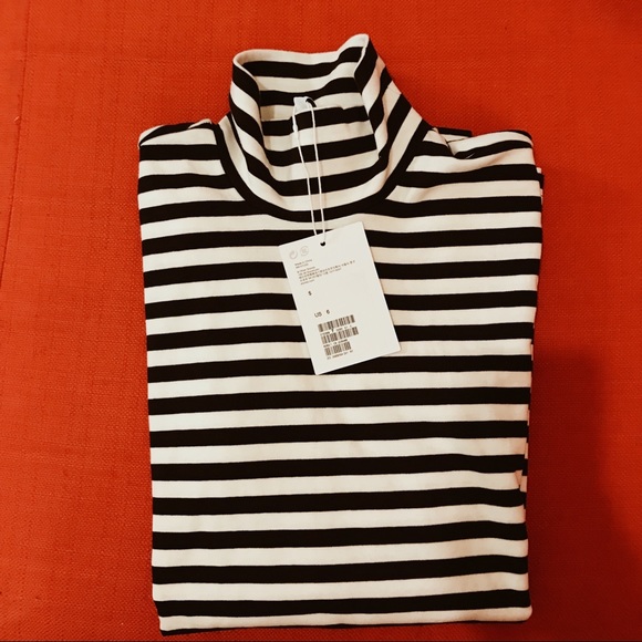 & Other Stories Striped Jersey Turtleneck - Picture 4 of 4